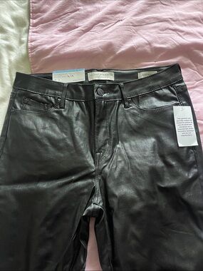 Social Standard Women's Black Coated Skinny Pants